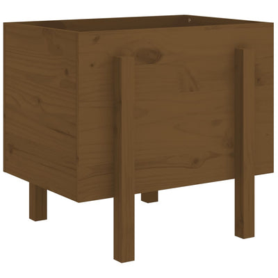 Vidaxl 810552 Planteur 62x50x57 cm Brown miel en pin massif