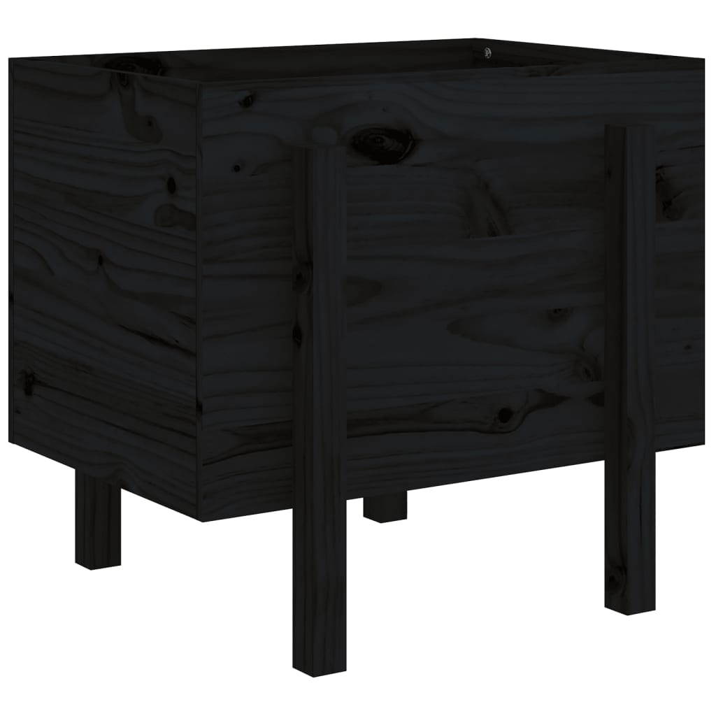 Vidaxl Planning Box 62x50x57 cm Pine solide noir