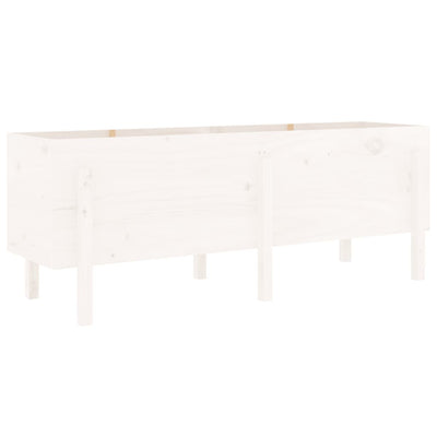 Vidaxl Planning Boîte relevée 160x50x57 cm en pin solide blanc