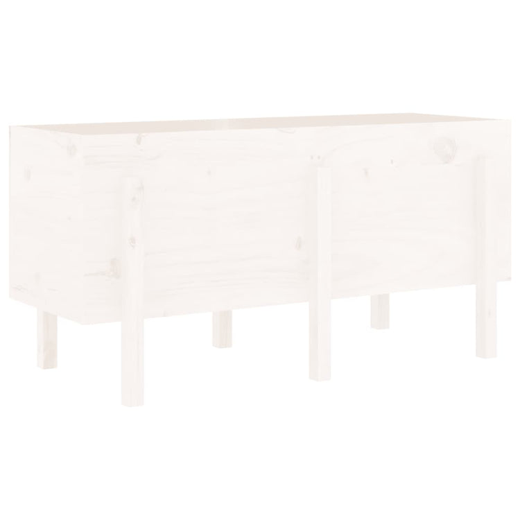 Vidaxl Planning Boîte soulevée 121x50x57 cm en pin massif blanc