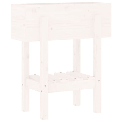Vidaxl Planning Box 62x30x69 cm Pine solide blanc