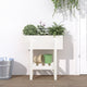 Vidaxl Planning Box 62x30x69 cm Pine solide blanc