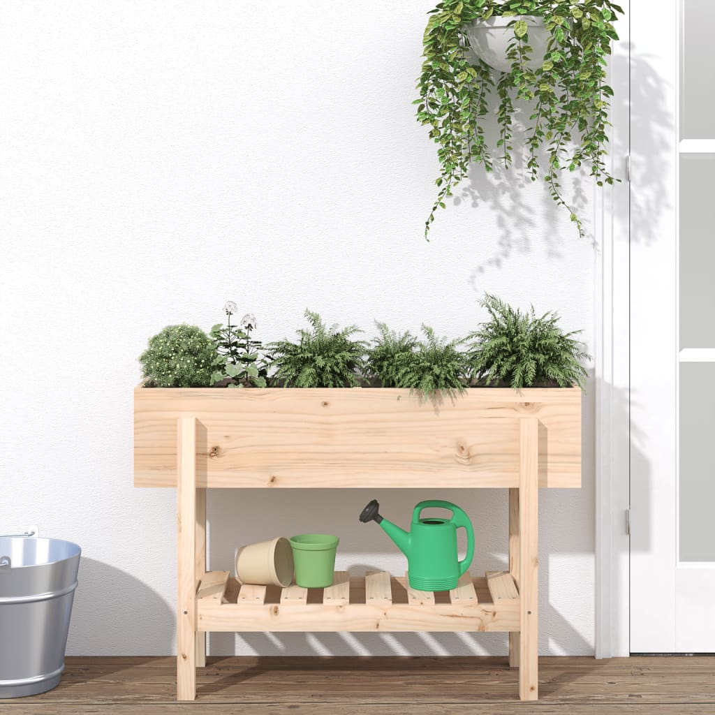 VidaXL jardinière surélevée 101x30x69 cm en bois de pin massif