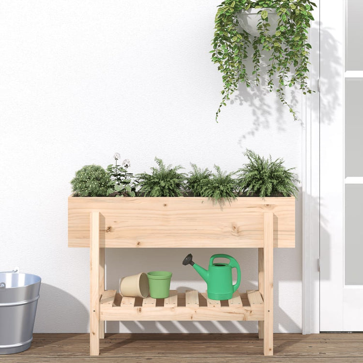 VidaXL jardinière surélevée 101x30x69 cm en bois de pin massif