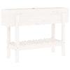 Vidaxl Planter surélevé 101x30x69 cm en pin massif blanc