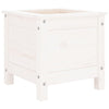 Boîte de planification Vidaxl 40x40x39 cm Pine solide blanc