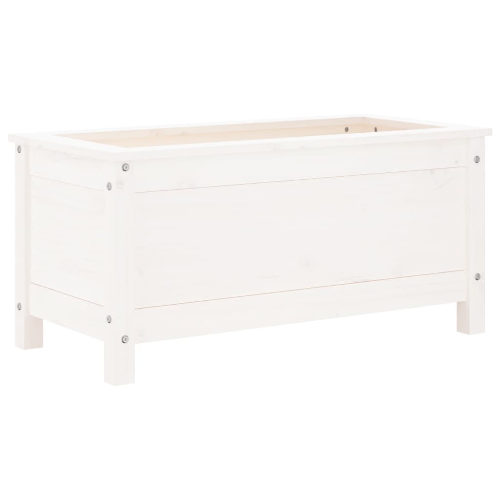 Vidaxl Planning Box 82.5x40x39 cm Pine solide blanc