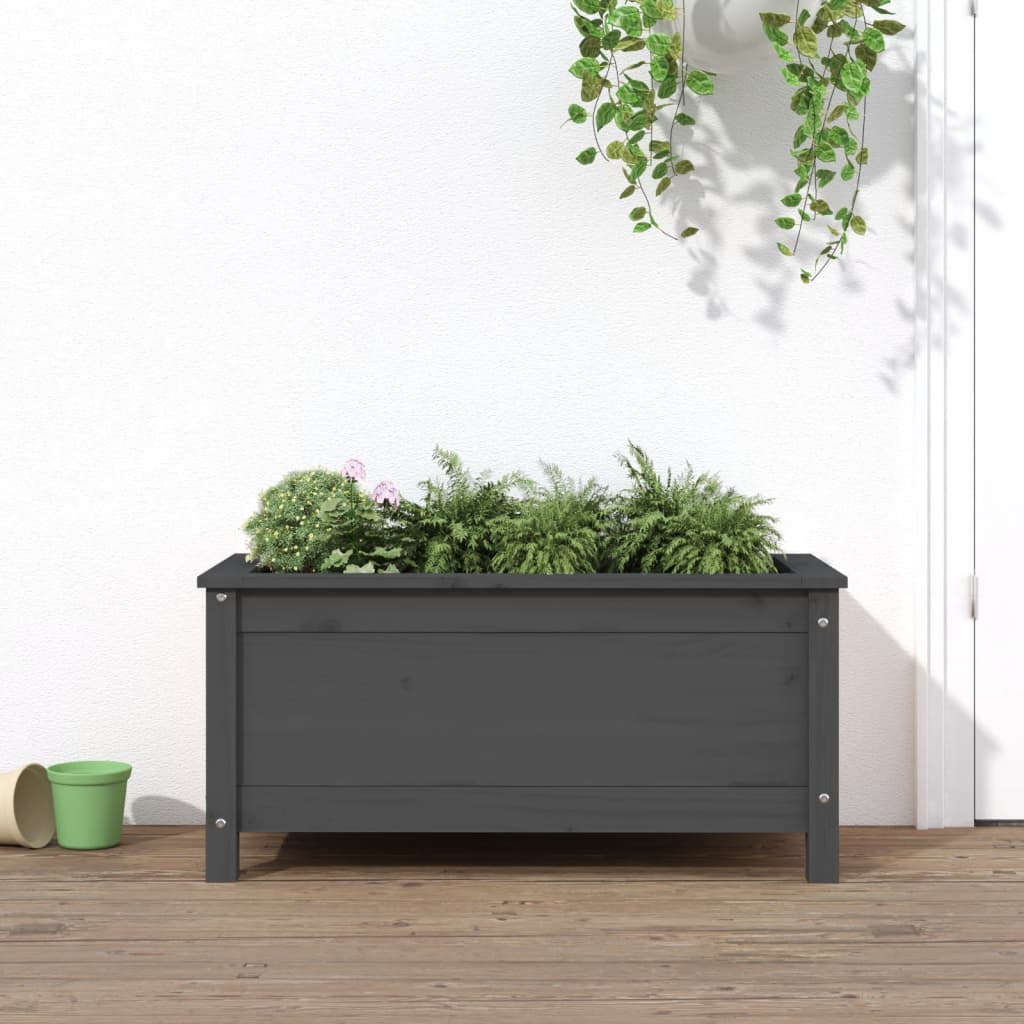 Boîte de planification Vidaxl 82.5x40x39 cm Green de pin solide