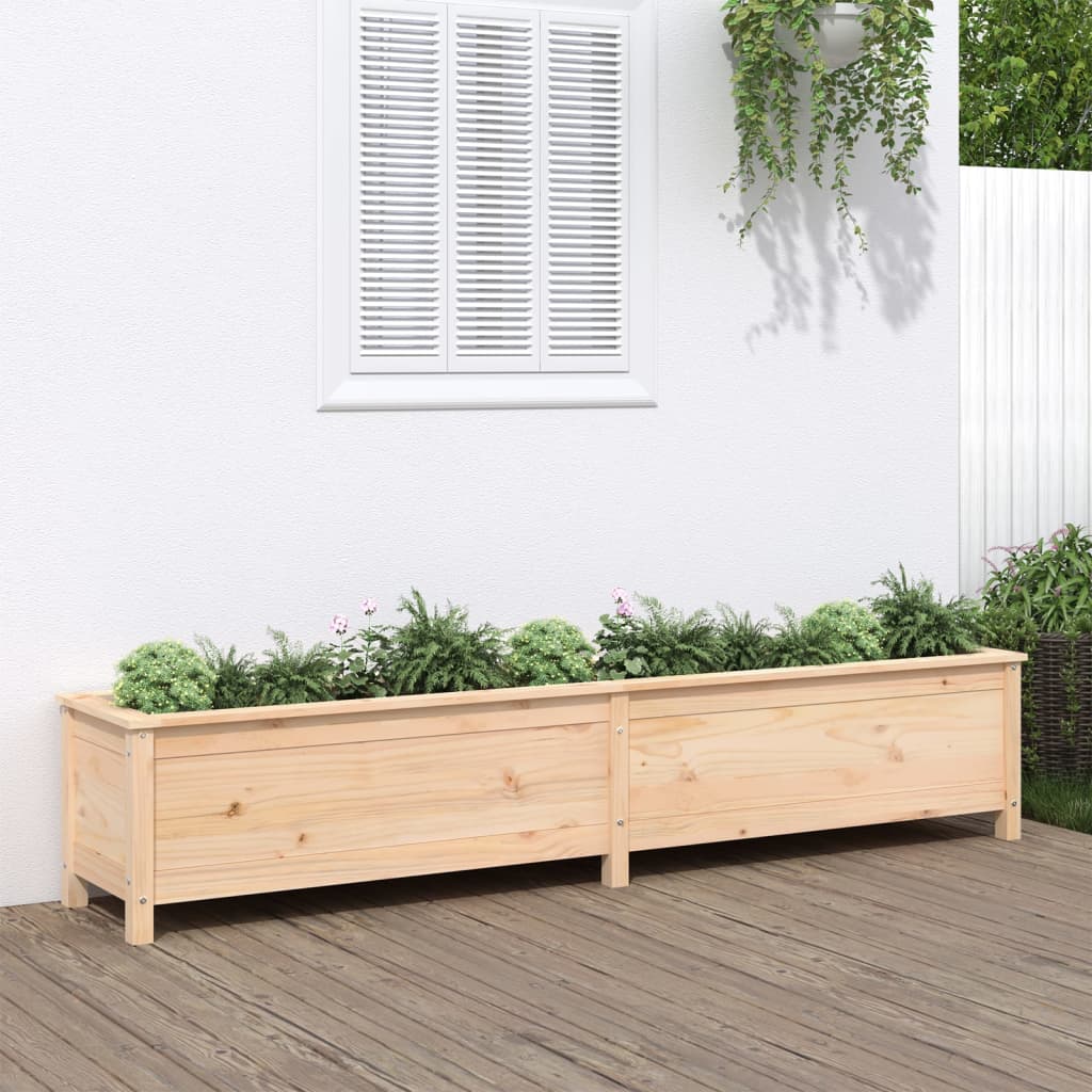 Vidaxx jardinière surélevée 199,5x40x39 cm en bois de pin massif