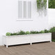 Vidaxl Planter élevé 199.5x40x39 cm en pin solide blanc