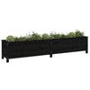 Vidaxl Planning Box Souget 199.5x40x39 cm Pine Solid Black