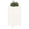 Boîte de planification Vidaxl 40x40x78 cm Pine solide blanc