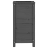 Boîte de planification de Vidaxl 40x40x78 cm Gray de pin solide - afbeelding 3