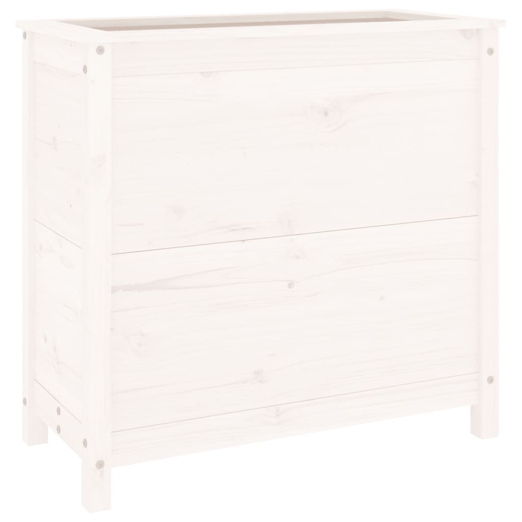 Vidaxl Planning Box 82.5x40x78 cm Pine solide blanc