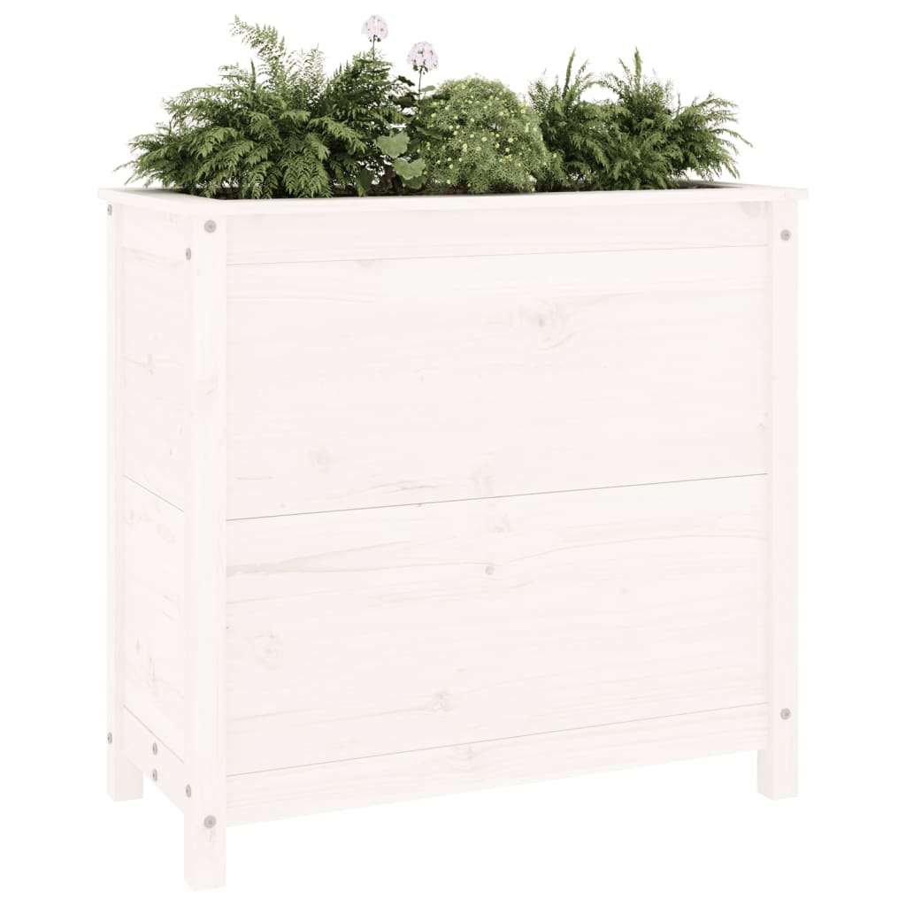 Vidaxl Planning Box 82.5x40x78 cm Pine solide blanc
