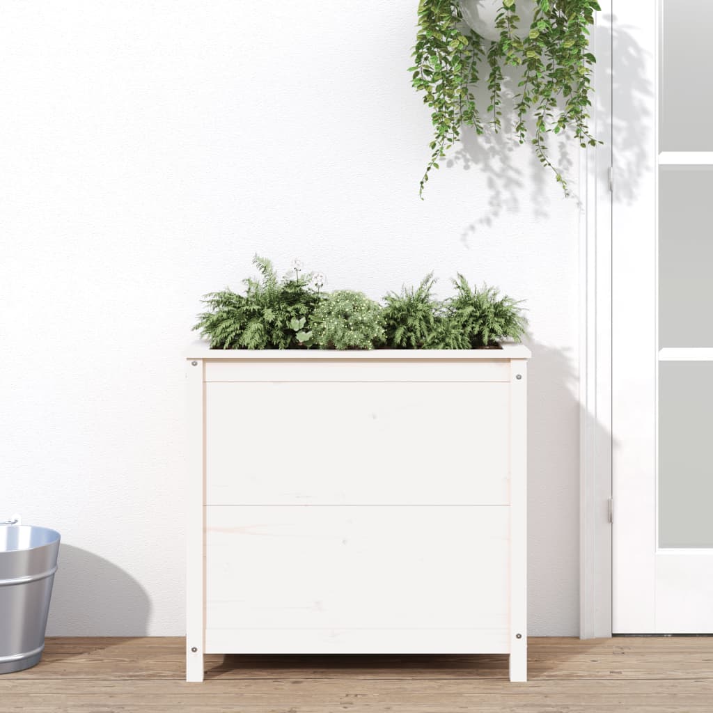 Vidaxl Planning Box 82.5x40x78 cm Pine solide blanc