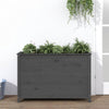 Vidaxl Planter élevé 119.5x40x78 cm en pin solide gris