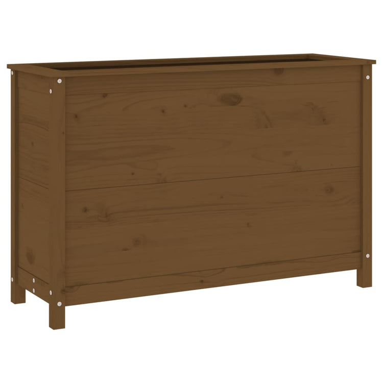 Vidaxl Planter élevé 119.5x40x78 cm en pin solide brun