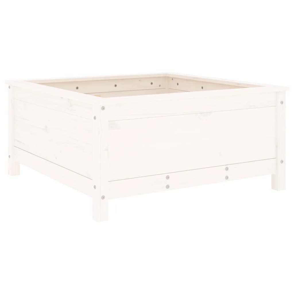 Vidaxl Planning Box 82.5x82.5x39 cm Pine solide blanc