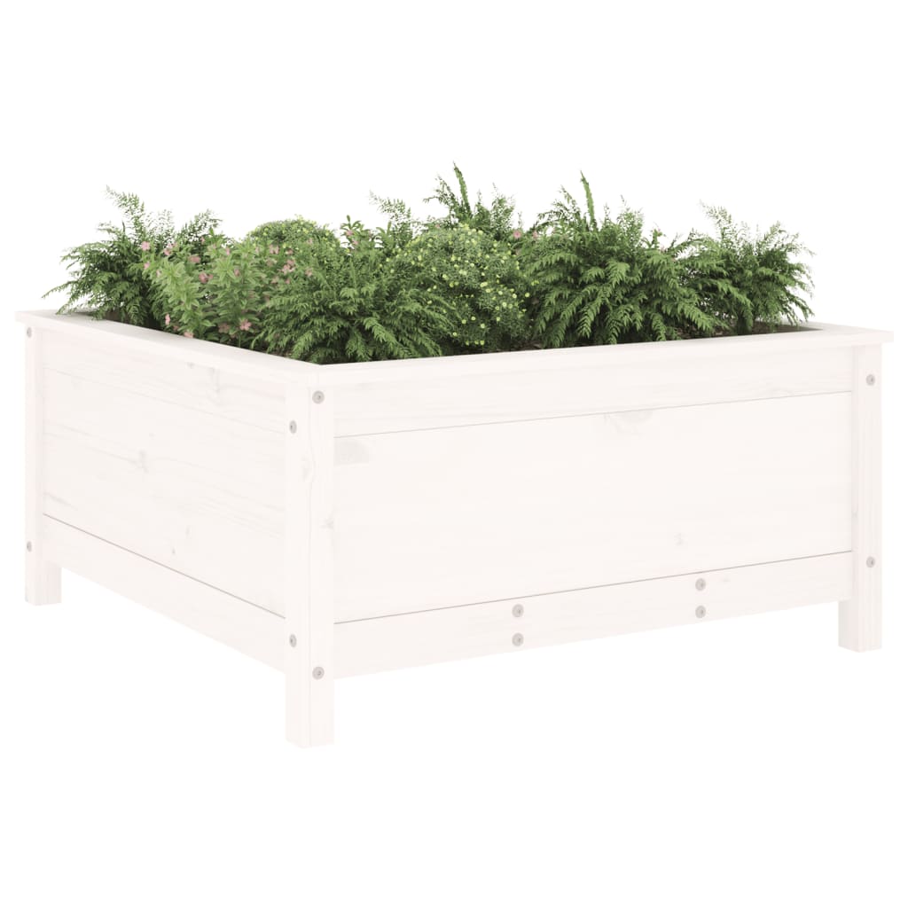 Vidaxl Planning Box 82.5x82.5x39 cm Pine solide blanc
