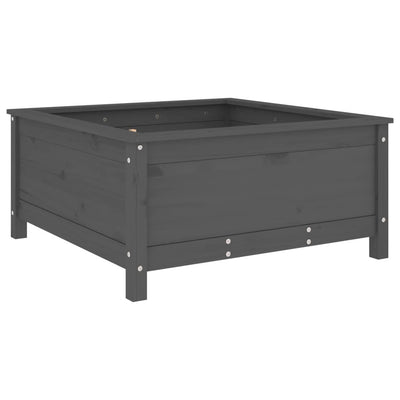 Boîte de planification Vidaxl 82.5x82.5x39 cm Green en pin massif