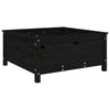 Vidaxl Planning Box 82.5x82.5x39 cm Pine solide noir