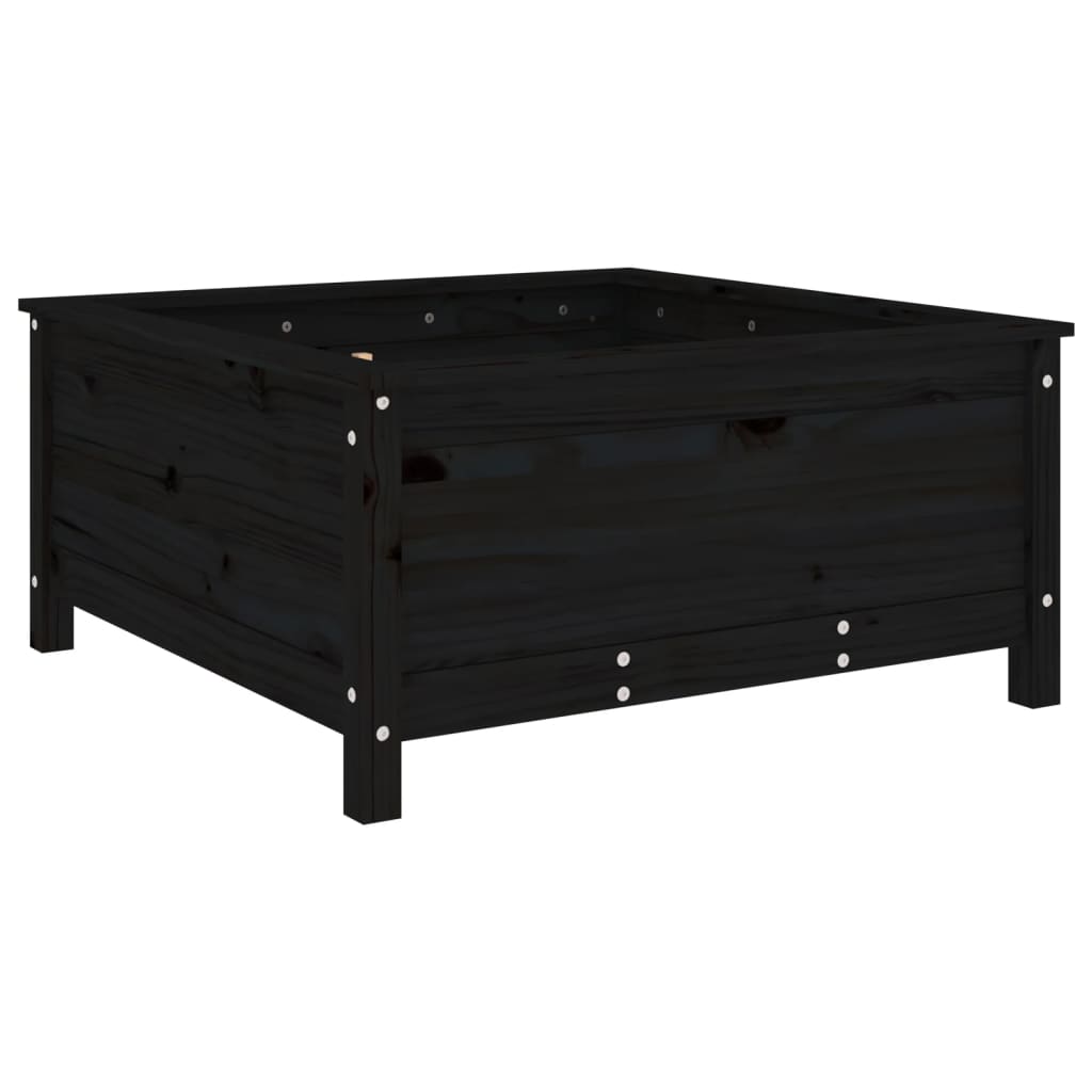 Vidaxl Planning Box 82.5x82.5x39 cm Pine solide noir