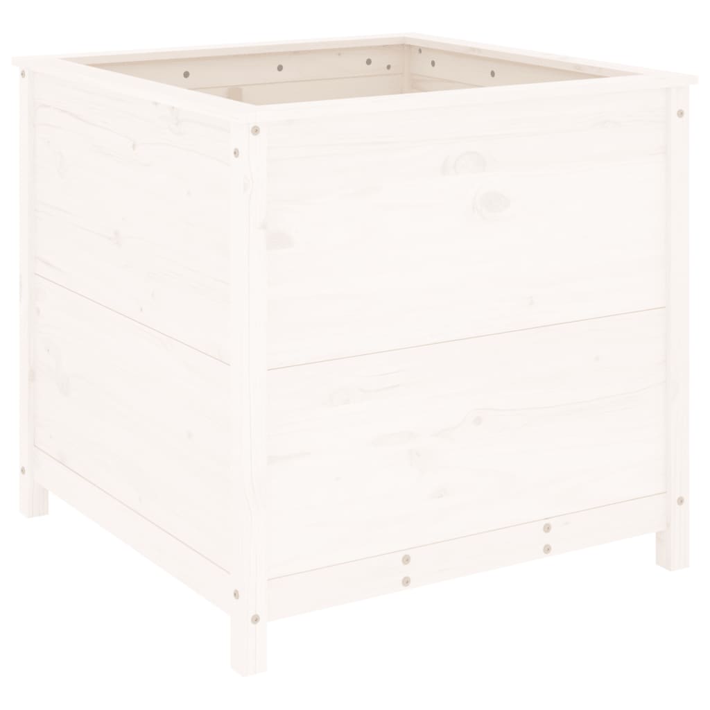 Vidaxl Planning Box 82.5x82.5x78 cm Pine solide blanc