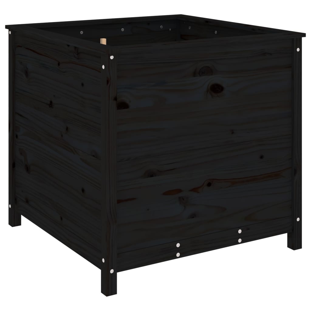 Vidaxl Planning Box 82.5x82.5x78 cm Pine solide noir