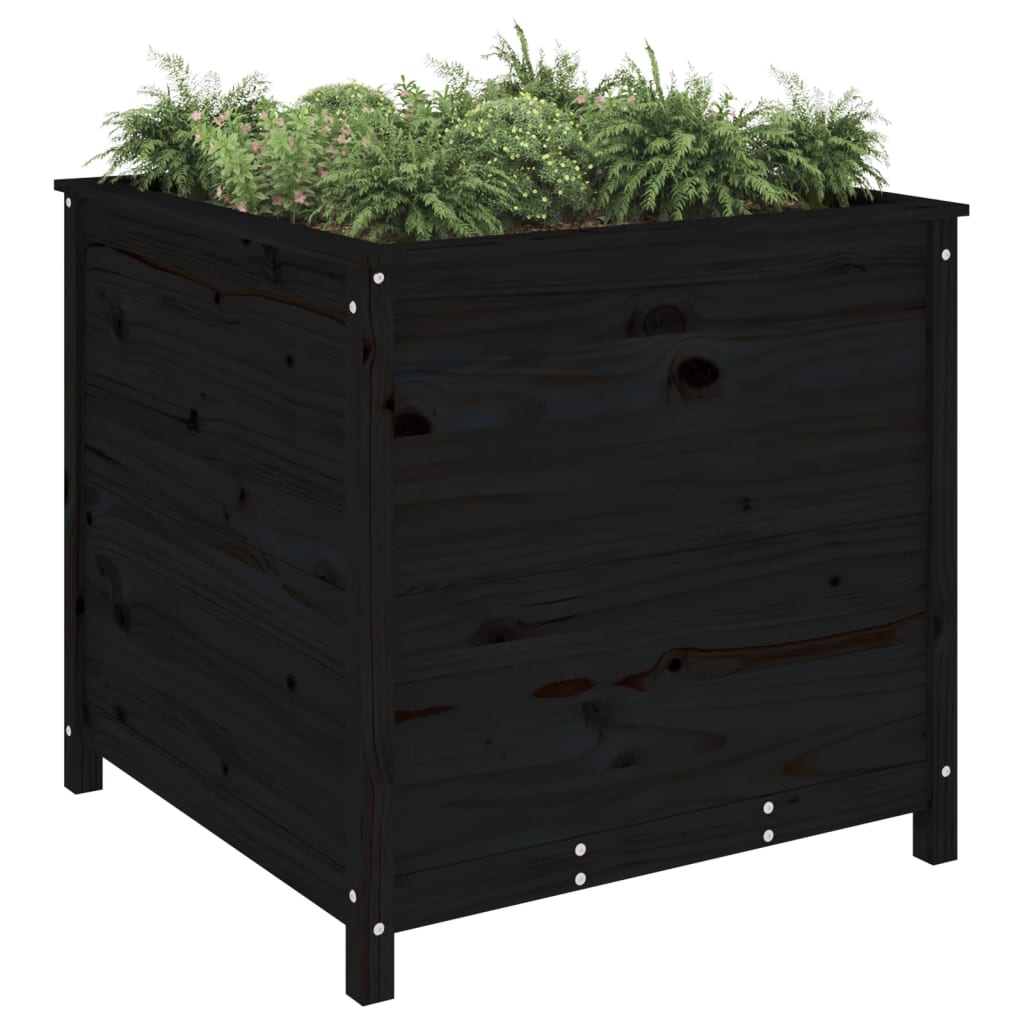 Vidaxl Planning Box 82.5x82.5x78 cm Pine solide noir