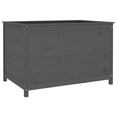 Vidaxl Planter surélevé 119.5x82.5x78 cm Gris gris de pin massif