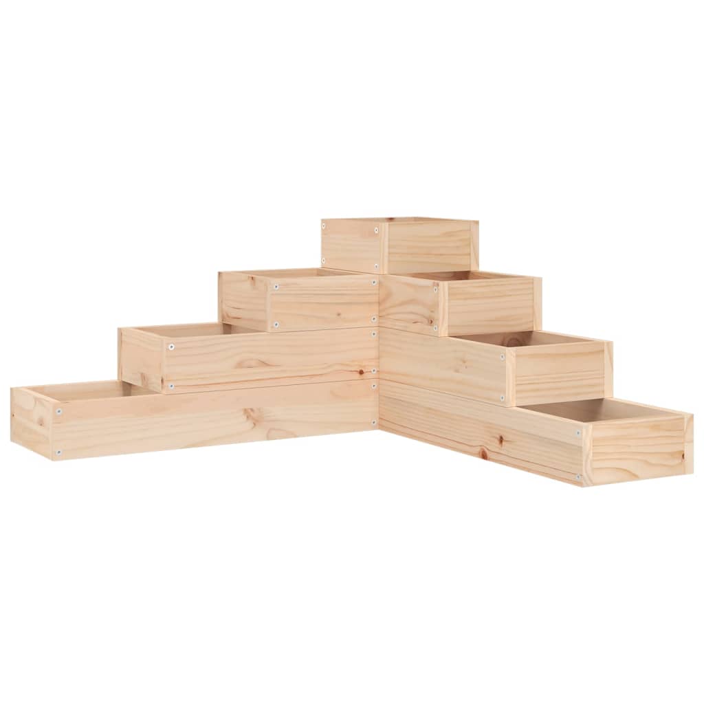 Vidaxx jardinière 4 couches 80,5x79x36 cm bois de pin massif