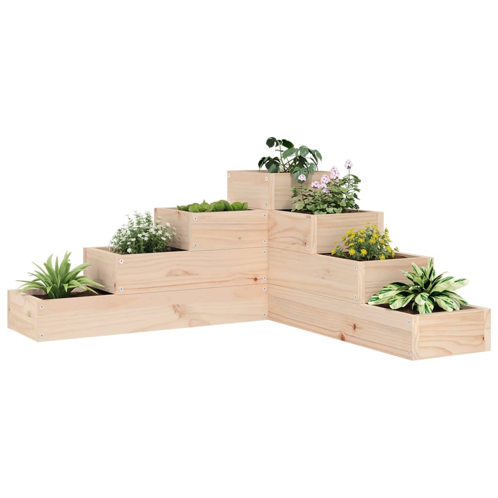 Vidaxx jardinière 4 couches 80,5x79x36 cm bois de pin massif