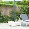 Vidaxl Parasol Fotation de pin massif blanc