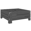 Vidaxl Parasol Fotation de pin massif gris