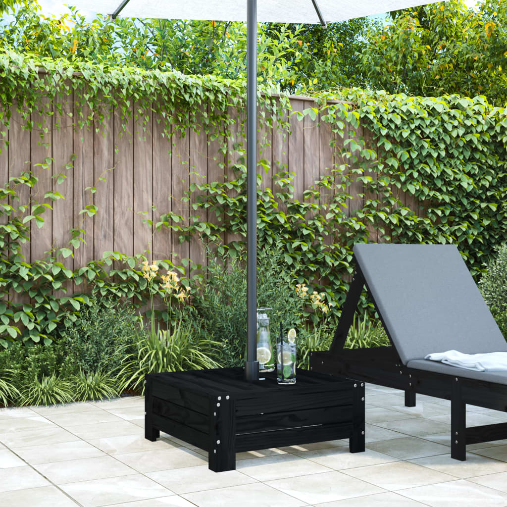 Vidaxl Parasol Fotant Pine Solid Black