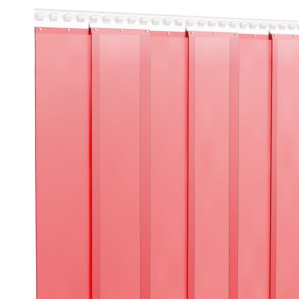 Rideau de porte vidaxl 300x2,6 mm 10 m en PVC rouge