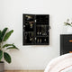 Vidaxl Jewelry Armoire avec mur de miroir - 30x8,5x67 cm noir