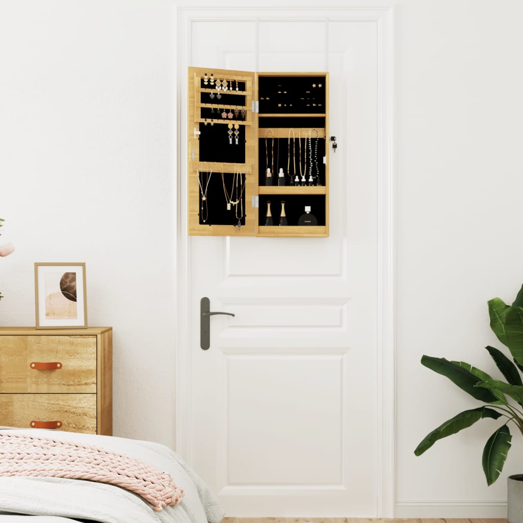 Vidaxl Jewelry Armoire avec mur de miroir - 30x8,5x67 cm 30x87