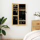 Vidaxl Jewelry Armoire avec mur de miroir - 30x8,5x90 cm en blanc