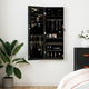 Vidaxl Jewelry Armoire avec mur de miroir - 37,5x10x106 cm noir