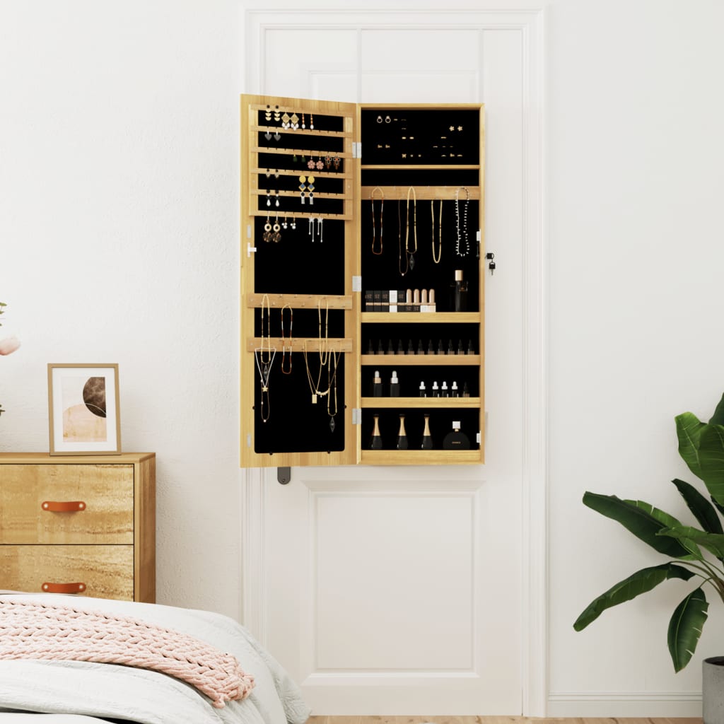 Vidaxl Jewelry Armoire avec mur de miroir - Moule 37.5x10x106 cm
