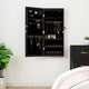 Armoire de bijoux vidaxl avec miroir et mur à LED - noir morte