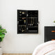 Armoire de bijoux vidaxl avec miroir et mur à LED - noir morte
