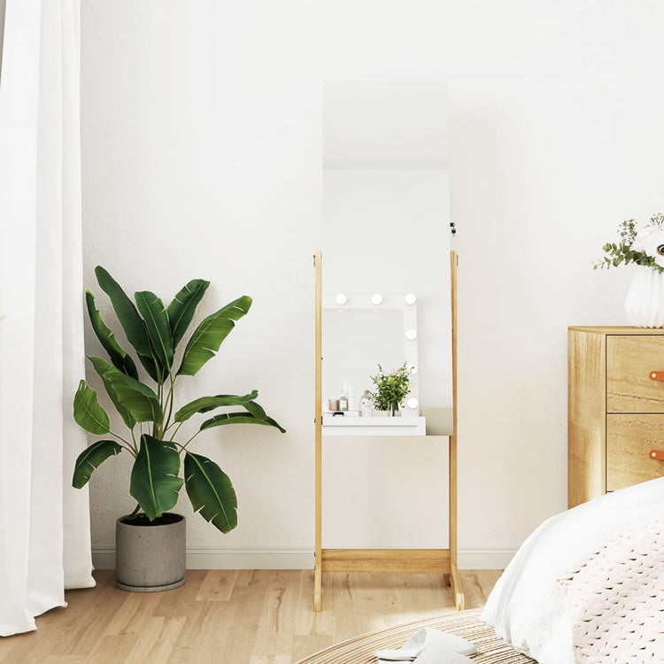 Vidaxl Jewelry Armoire avec miroir détaché 42x38x152 cm