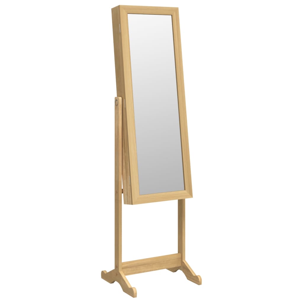 Vidaxl Jewelry Armoire avec miroir et éclairage LED autoportant