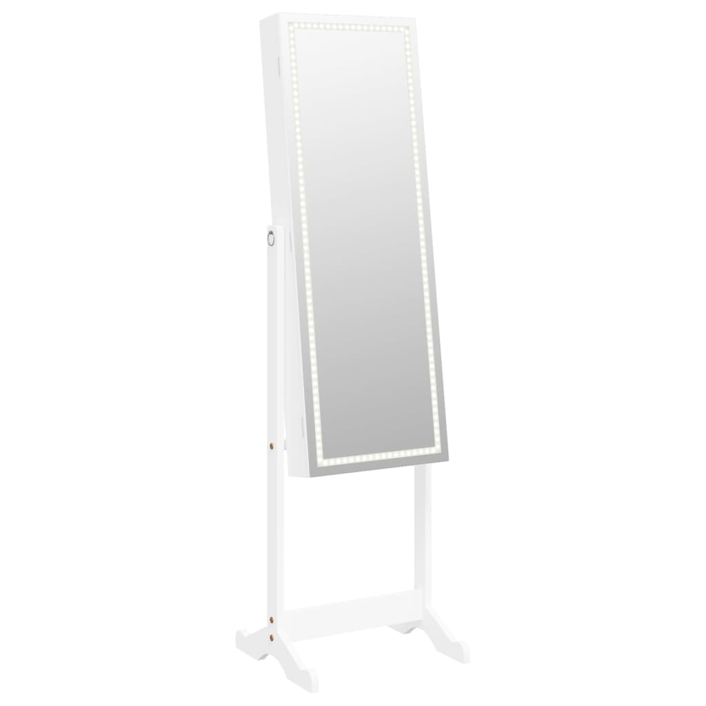 Vidaxl bijoux avec miroir avec éclairage LED blanc détaché