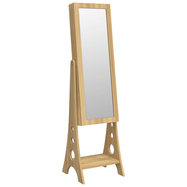 Vidaxl Jewelry Armoire avec miroir et éclairage LED autoportant