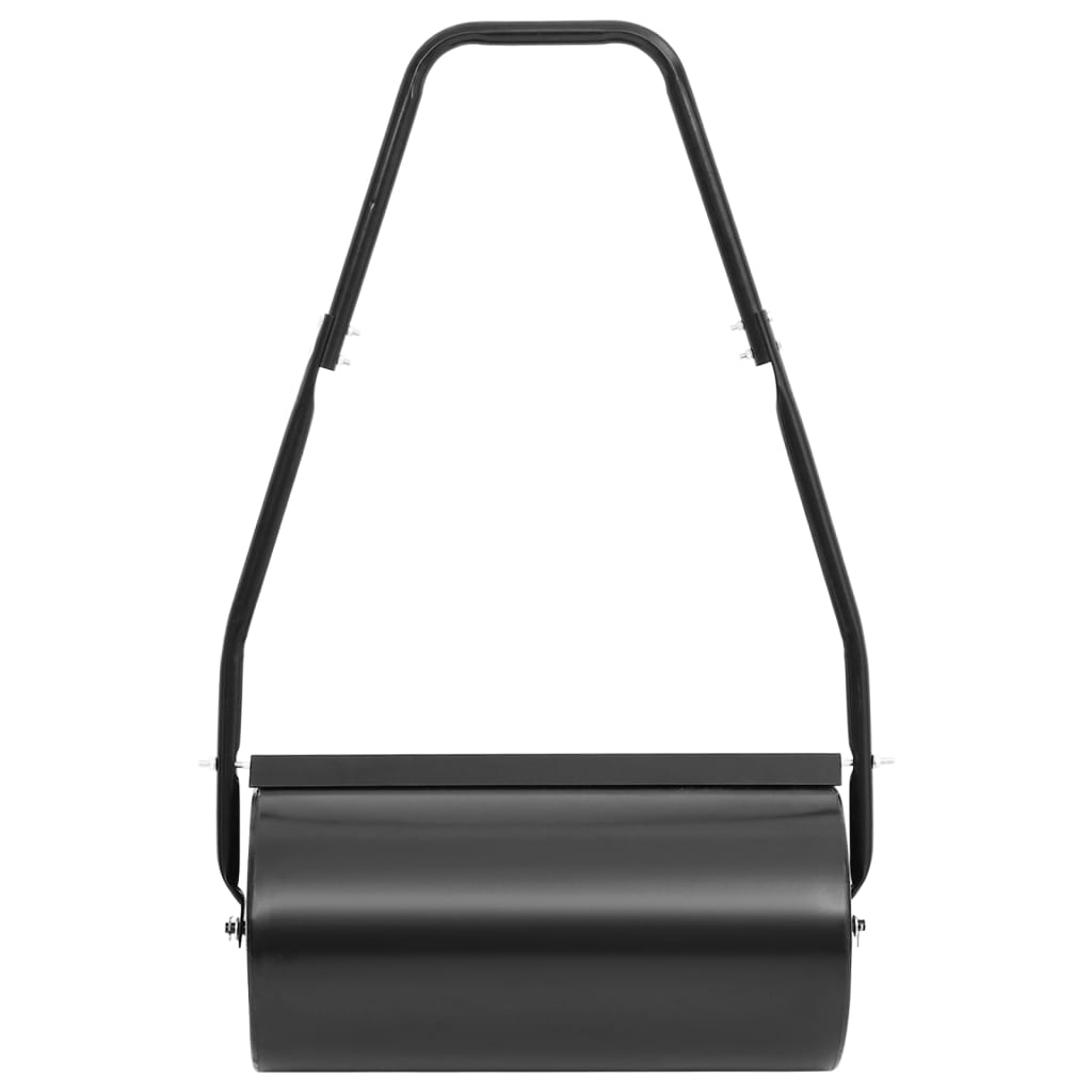 Vidaxl Gazonroller avec poignée 42 L de fer et noire en acier