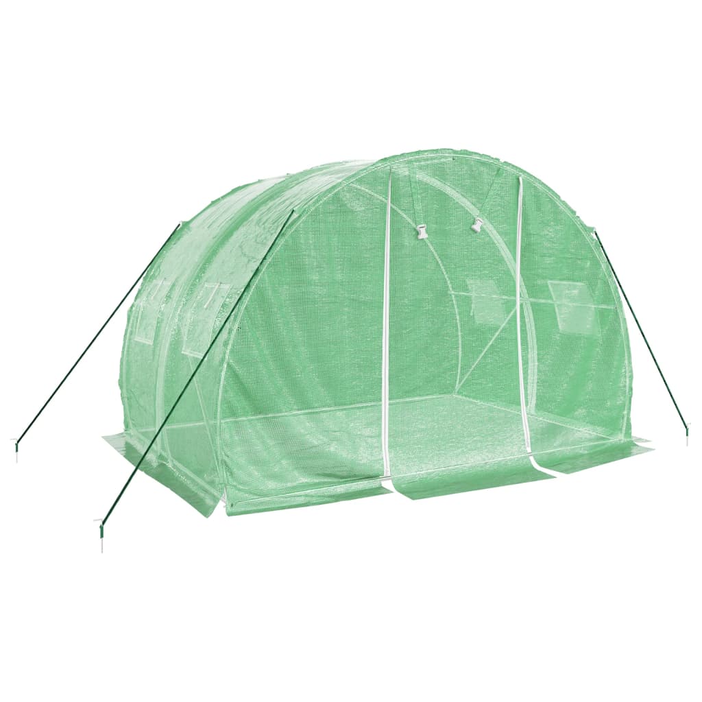 Vidaxl tuinkas avec cadre en acier 6 m² 3x2x2 m